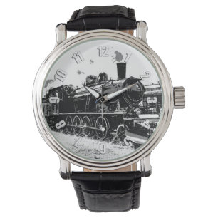 Rails rennen —  stoomtrein horloge