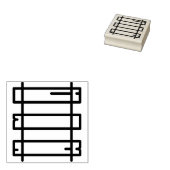 rails rubberstempel (Gestempeld)