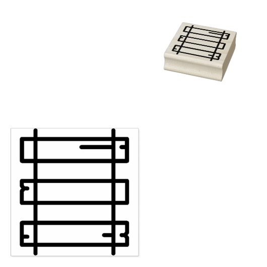 rails rubberstempel (Gestempeld)