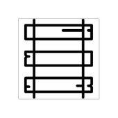 rails rubberstempel (Afrduk)