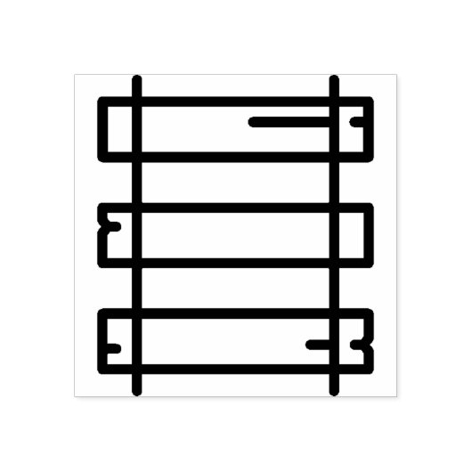 rails rubberstempel (Afrduk)
