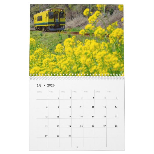Rails Through the Seasons of Japan 2025 日本の鉄道風景 Kalender (Mar 2026)