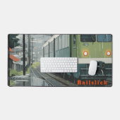 Railslick: Regen op het spoor Bureaumat (Keyboard & Muis)