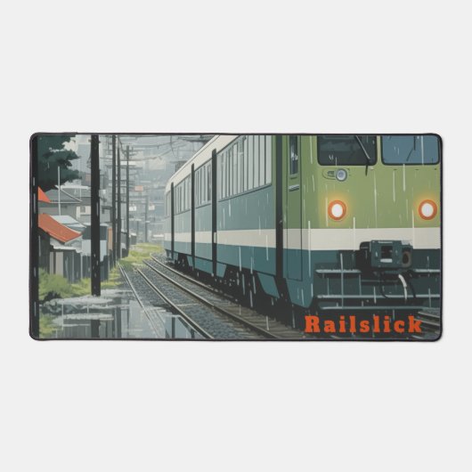 Railslick: Regen op het spoor Bureaumat (Voorkant)