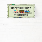 Railway Kinder treinen & tracks Vinyl Banner, 2'x1 Spandoek (Insitu)