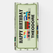 Railway Kinder treinen & tracks Vinyl Banner, 2'x1 Spandoek (Verticaal)