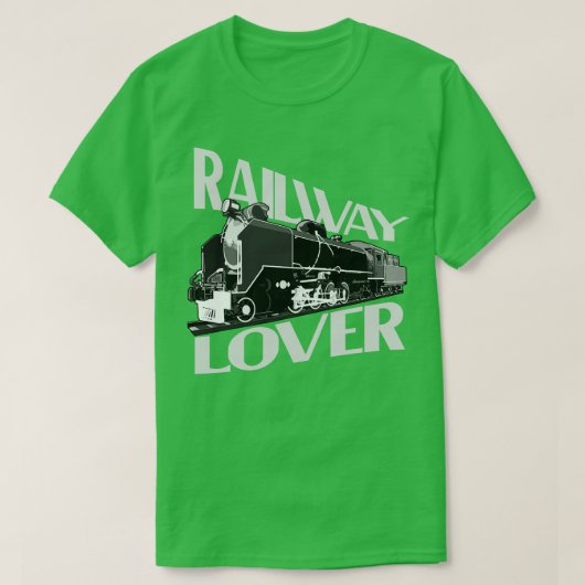 Railway Lover Locomotief Railroad Gift T-shirt (Design voorkant)