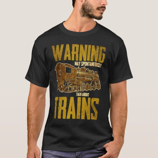 Railways Train Model Railroad Fan Railfan Love 3 T-shirt (Voorkant)