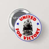 Railways United For War Efort 1940 Ronde Button 5,7 Cm (Voorkant /achterkant)