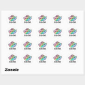 Rain-bao Funny Rainbow Dimsum Bao Pun Ronde Sticker (Vel)