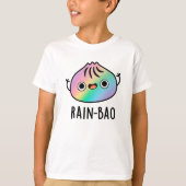 Rain-bao Funny Rainbow Dimsum Bao Pun T-shirt (Voorkant)