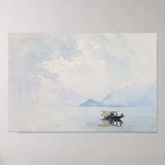 Rain Bellagio George Elbert Burr Seascape Poster (Voorkant)