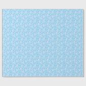 Rain Blue White Pattern Cadeaupapier (Vlak)