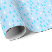 Rain Blue White Pattern Cadeaupapier (Rol Hoek)