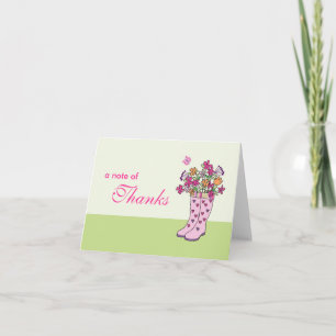 Rain Boots-kaart Bedankkaart