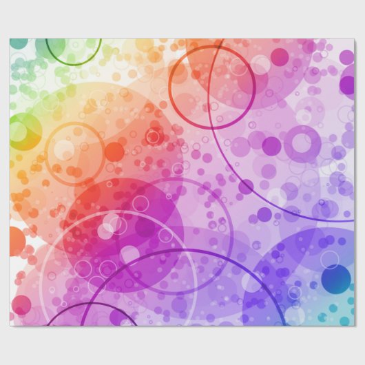 RAIN BUBBLES IN RAINBOWS CADEAUPAPIER (Vlak)