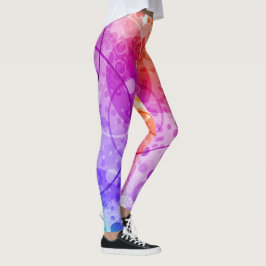 RAIN BUBBLES IN RAINBOWS LEGGINGS