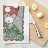Rain Bunnies theehanddoeken Theedoek (Quarter Fold)