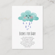 Rain Cloud Books voor Baby Meisje Kaart