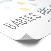 Rain Cloud Boy Babies zijn sweet Geniet van een Tr Poster (Hoek)