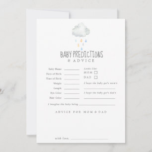 Rain Cloud Boy Baby Predictions & Advice Kaart