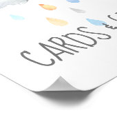 Rain Cloud Boy Baby shower Kaarten en geschenken t Poster (Hoek)