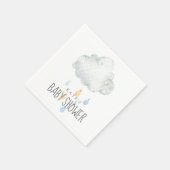 Rain Cloud Boy Baby shower Servet (Hoek)