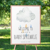 Rain Cloud Boy Baby Sprinkle Welkom Poster