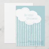 Rain Cloud bruids douche uitnodiging (Voorkant / Achterkant)