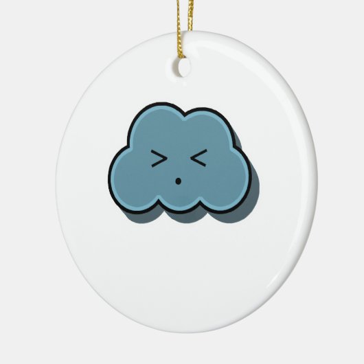 Rain Cloud Finds Relief Keramisch Ornament (Links)