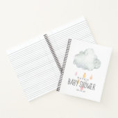 Rain Cloud Girl Baby shower Gift List Notitieboek (Binnen)