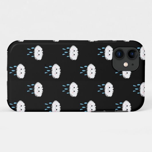 Rain Cloud Phone Case (Achterkant (horizontaal))
