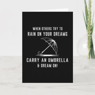 Rain Cloud Raindrop Umbrella Weather Rainy Gift Kaart