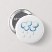 Rain Cloud Ronde Button 5,7 Cm (Voorkant /achterkant)