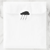 Rain Cloud Ronde Sticker (Tas)