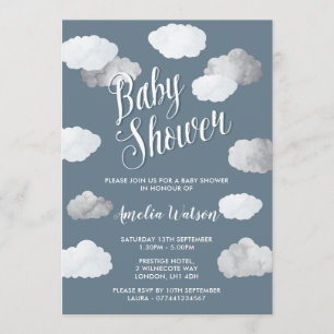 Rain Clouds Baby Shower-uitvindingen Kaart