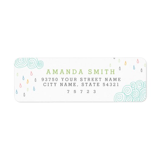 Rain Clouds Etiket (Voorkant)