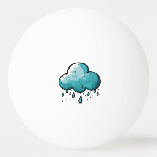 Rain Clouds Pingpongbal (Voorkant)