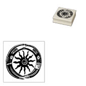 Rain Dance spirits rubberstempel, SW-stempel Rubberstempel (Gestempeld)