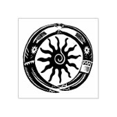 Rain Dance spirits rubberstempel, SW-stempel Rubberstempel (Afrduk)