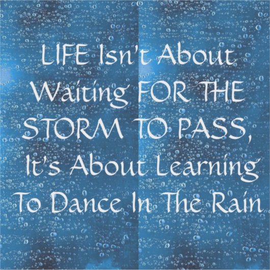 RAIN DANCE STICKER (Voorkant)