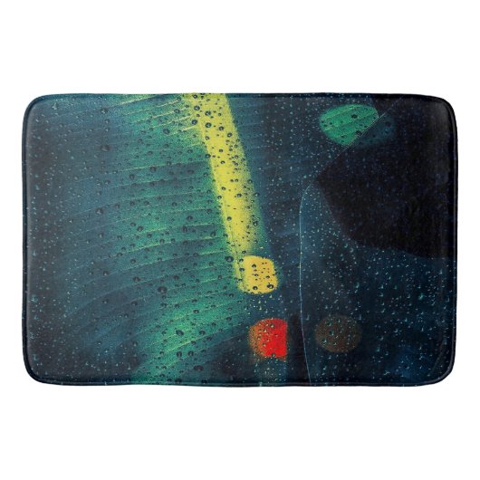 Rain Dotted Green Badmat (Voorkant)