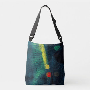 Rain Dotted Green Crossbody Tas