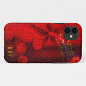 Rain Dotted Red Case-Mate iPhone Case (Achterkant (horizontaal))