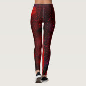 Rain Dotted Red Leggings (Achterkant)