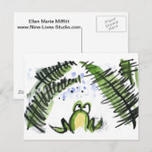 Rain Drenched Ferns en Frog Briefkaart (Voorkant / Achterkant)