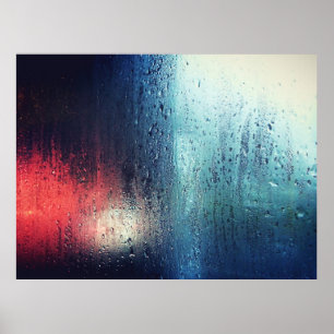 RAIN DROP OP HET VENSTER POSTER
