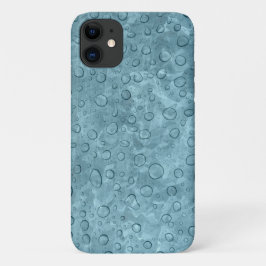 Rain Drops Wet Look op Aqua Phone Case