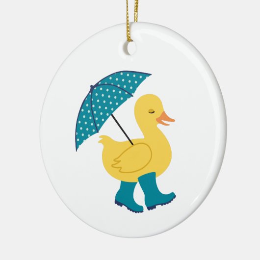 Rain Duck Keramisch Ornament (Links)