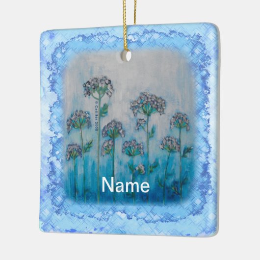 Rain Flowers Keramisch Ornament (Links)
